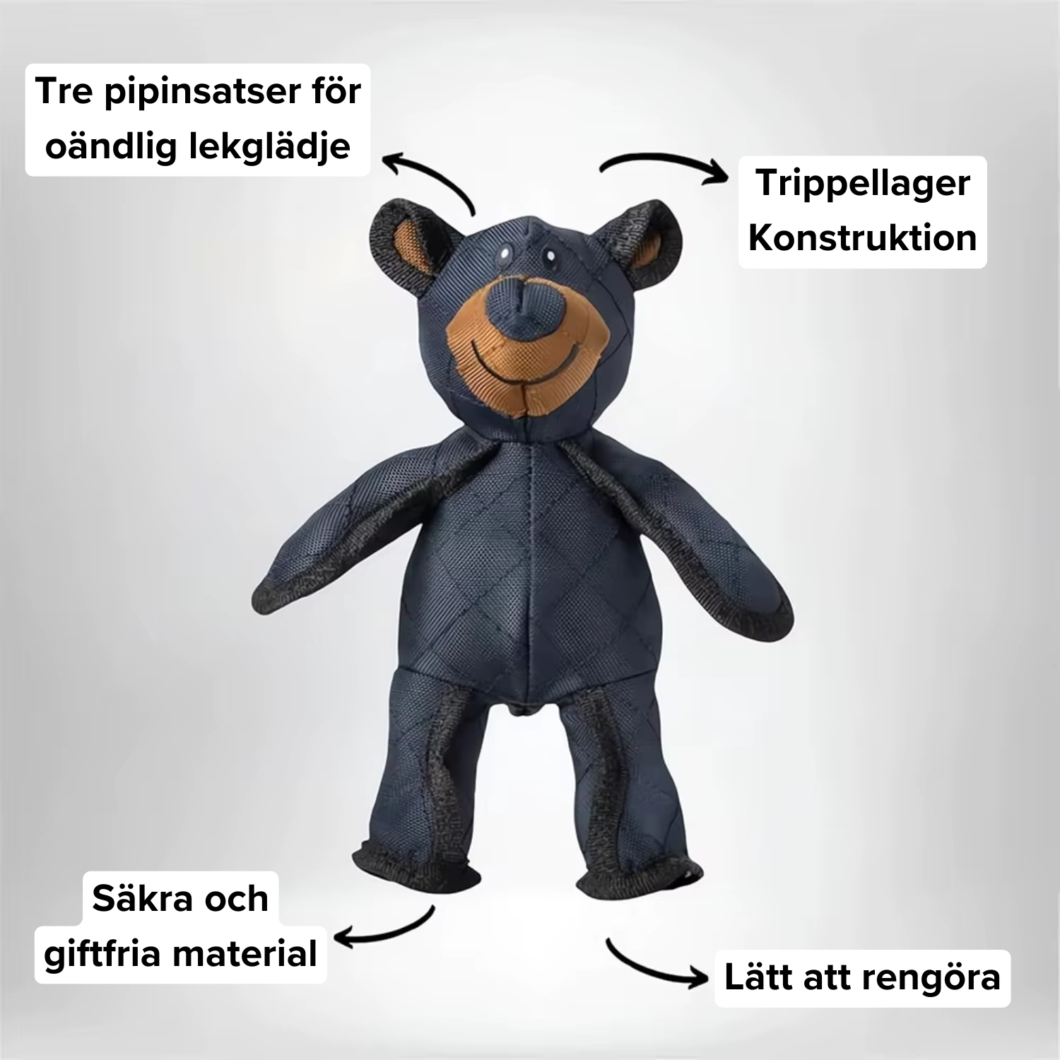 Hållbar tuggleksak för hundar